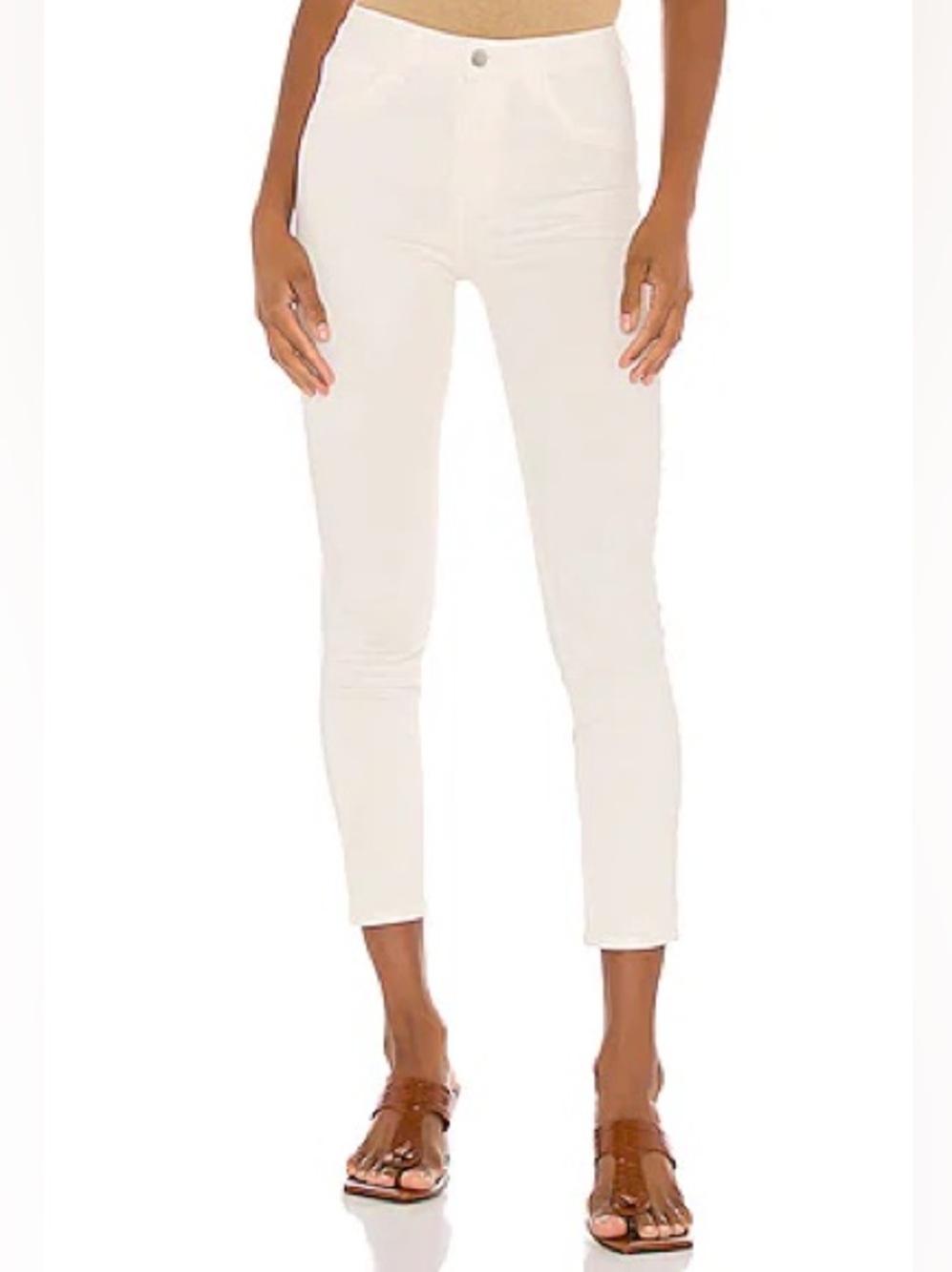 L'AGENCE Margot High Rise Skinny Jean in Vintage White